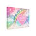 Isabelle & Max™ Parvaneh Jean Plout Together Forever Rainbow Canvas Art Canvas, Cotton in Blue/Pink/White | 19 H x 19 W x 2 D in | Wayfair