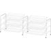 Rebrilliant Lynward Can Organizer Metal in White | 15.16 H x 33.46 W x 12.4 D in | Wayfair BA12C72DA602439BA40181B5585B3636