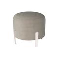 Grey LLB Regency Fabric Small Round Footstool