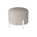 Cream LLB Regency Fabric Small Round Footstool