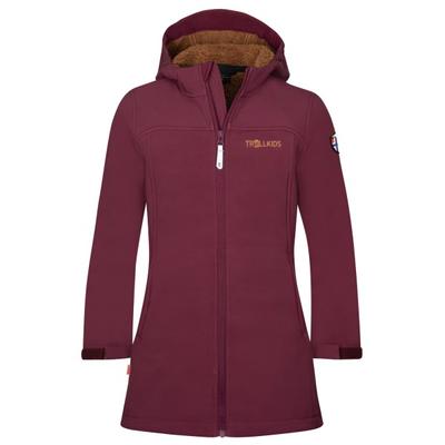 Trollkids - Girl's Kristiansand Coat - Softshelljacke Gr 152 rot Image