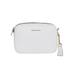 Logo Plaque Zipped Medium Crossbody Bag