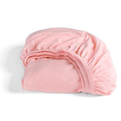 Spannbettlaken CINDERELLA "Jersey", rosa, B:80cm L:200cm, Jersey, Obermaterial: 100% Baumwolle, Laken, bügel- und knötchenfrei Image