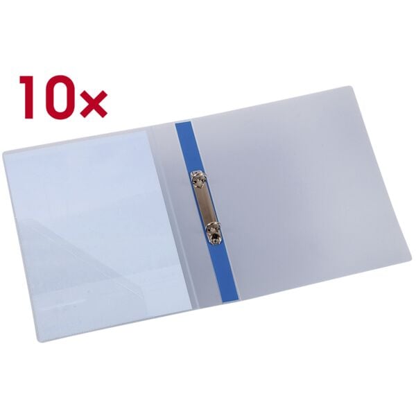 EICHNER 10x PP-Ringbuch A4 - 2-Ringe blau, 26x31.5 cm Image