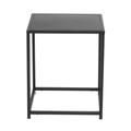 Table d'appoint moderne en métal 37cm noir