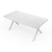 70.87" Rectangular Dining Table All-weather Durability Dining Table with X-shape Aluminum Table Legs for Outdoor Patio