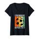 11. Geburtstag Fußball 11 Jahre Fußball Jungen Geburt 2012 T-Shirt mit V-Ausschnitt