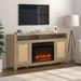 Farmhouse TV Stand with 26" Fireplace -Fits TVs up to 65" - 63"W x 31.5"H x 15.5"D