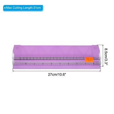 Paper Trimmer, A5 Paper Cutter Slicer Tool with Side Ruler, Purple