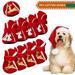 Non-slip Pet Shoes Set Christmas Elements Design Skin Friendly Fashion Sneakers for Festival