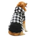 Dog Winter Coat/Hoodie Plaid Cold Weater Jacket - 2XL