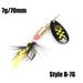 1Pc Hot Durable Portable Sequins Fishing Lure Spoon Spinner Treble Hook Crank Bait STYLE B- 7G