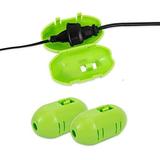 Litake 2 Pcs Outdoor Extension Cord Cover Green Extension Cord Protective Cover for Electric Tools SureCord Extension Cord Seal Cover Indoor & Outdoor