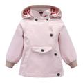 ACESTAR Boys Girls Waterproof Rain Jacket Coat Windproof Raincoat Windbreaker Outwear for Kids Children Infant Toddler Spring Fall Jacket(JK007W0 3T) Pink White