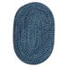 Colonial Mills Cameron Tweed Reversible Area Rug Pacific Blue 9 x 12 Oval 9 x 12 Farmhouse Modern & Contemporary Rustic