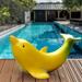 Xkiss Cute Banana Dolphin Home Decor Garden Statues Funny Dolphin Ornaments Handmade Garden Gnomes for Garden Home Living Room Office Pool Decor Christmas & New Home Memorable Funny Gifts