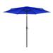 10FT Patio Umbrella Outdoor Table Market Umbrella with Hand Crank Sun Shade Umbrella with Adjustable Tilt Not Included Base Blue