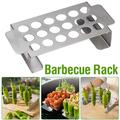 Fnochy Easy-to-Use Tools Multifunctional Grill Grill Chicken Leg Grill Stainless Steel Grill Stainless Steel Pepper Barbecue Rack 18 Hole Barbecue Tool Rack
