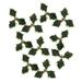 10Pcs Simulation Leaf with Fruits Anti-fade No Watering Realistic DIY Artificial Holly Berries Christmas Leaves for Party