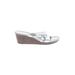 Cole Haan Nike Wedges: Silver Shoes - Women's Size 8 - Open Toe