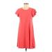 Gap Casual Dress - A-Line: Pink Solid Dresses - Women's Size Medium