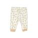 Casual Pants - Elastic: White Bottoms - Size 0-3 Month