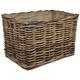 Wovenhill Bamboo Rattan Rectangle Extra Large Storage Log Basket W86 x D56 x H64cm