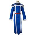 EXOTUF Juvia Lockser Blue Dress Cosplay Costumes Anime Girl Hat Shawl Uniform Halloween,Set-L