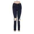 Free People Jeans - High Rise Skinny Leg Boyfriend: Blue Bottoms - Women's Size 8 - Indigo Wash