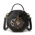 Steampunk PU cuir Messenger sac gothique sac à main rétro poche bandoulière sacs à bandoulière