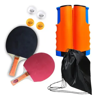 Ensemble de raquettes de tennis de table portables kit de raquette de ping-pong télescopique filet