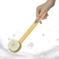 Brosse Linge à long manche pour douche épurateur corporel pour une utilisation sous la douche avec