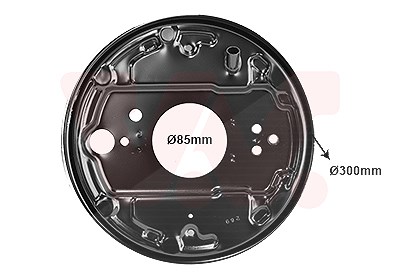 Van Wezel Spritzblech, Bremsscheibe [Hersteller-Nr. 5870373] für VW Image