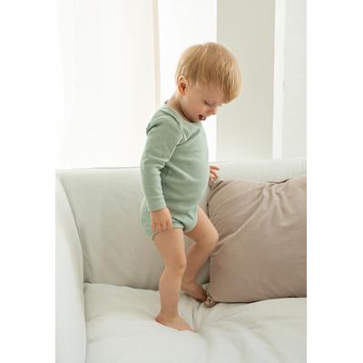 Body LILIPUT, Baby, Gr. 74/80, EURO-Größen, bunt (mehrfarbig), 100% Baumwolle, bedruckt, kurz, Rundhals, Langarm, Bodies, mit praktischen Druckknöpfen im 3er-Pack Image