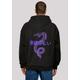 Kapuzenpullover F4NT4STIC "Drache Lila", Herren, Gr. L, schwarz, Obermaterial: 100% Baumwolle, casual, oversize, Langarm, Pullover, Print