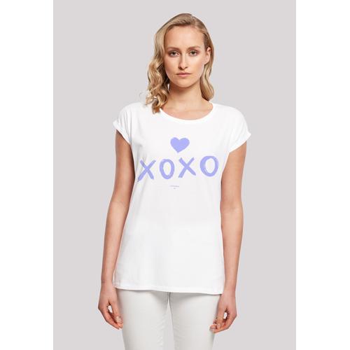 T-Shirt F4NT4STIC ""Valentinstag xoxo Herz"" Gr. S, weiß Damen Shirts Print