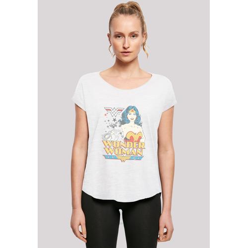 „T-Shirt F4NT4STIC „“DC Comics Superhelden Wonder Woman Posing““ Gr. XS, weiß Damen Shirts Jersey Print“