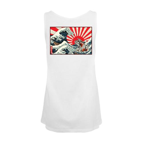 „T-Shirt F4NT4STIC „“Kanagawa Welle Japan““ Gr. XL, weiß Damen Shirts Jersey Print“