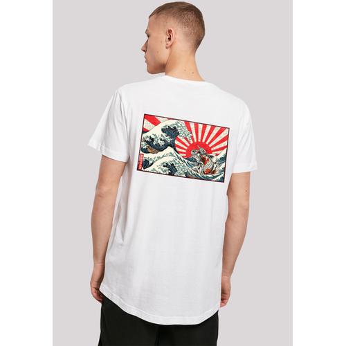 „T-Shirt F4NT4STIC „“Kanagawa Welle Japan““ Gr. M, weiß Herren Shirts T-Shirts Print“