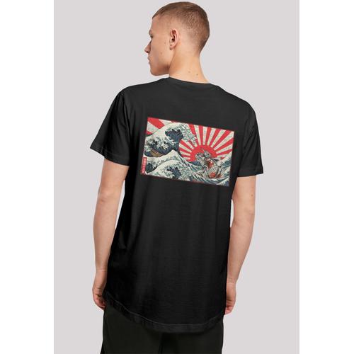 „T-Shirt F4NT4STIC „“Kanagawa Welle Japan““ Gr. 5XL, schwarz Herren Shirts T-Shirts Print“