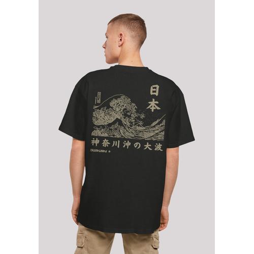„T-Shirt F4NT4STIC „“Kanagawa Welle““ Gr. XL, schwarz Herren Shirts T-Shirts Print“