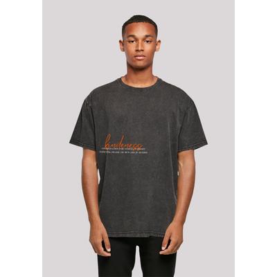T-Shirt F4NT4STIC "kindness", Herren, Gr. M, schwarz, Obermaterial: 100% Baumwolle, casual, oversize, Rundhals, Kurzarm ohne Bündchen, Shirts, Print Image