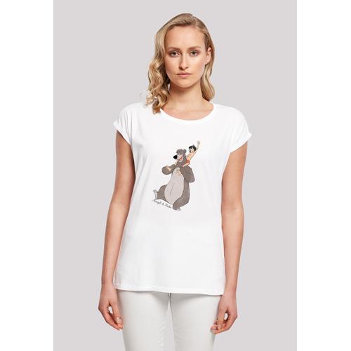 T-Shirt F4NT4STIC ""Dschungelbuch Mogli und Balu"" Gr. S, weiß Damen Shirts Print