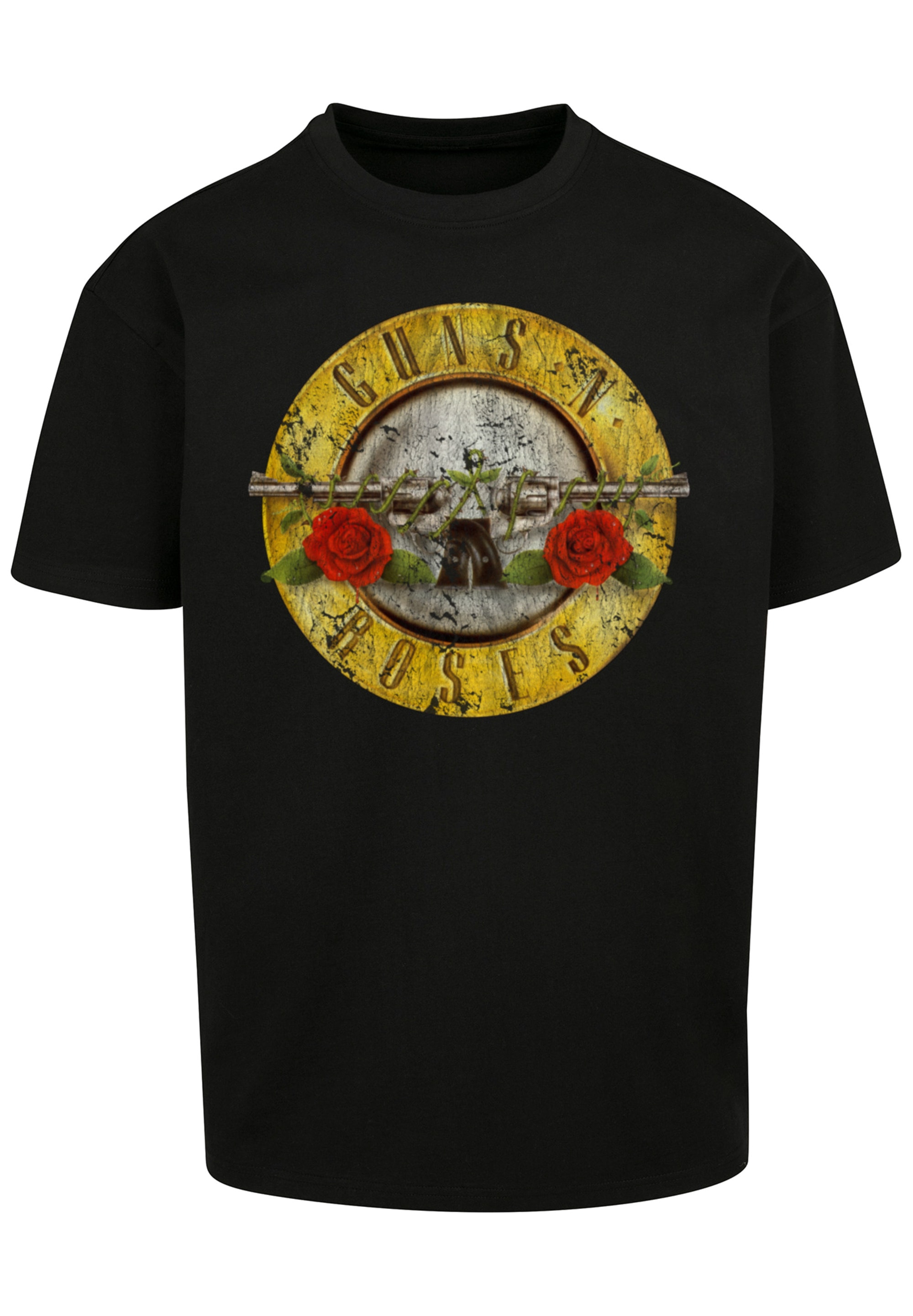 T-Shirt F4NT4STIC "Guns 'n' Roses Vintage Logo Black", Herren, Gr. 5XL, schwarz, Obermaterial: 100% Baumwolle, oversize, Rundhals, ohne Bündchen, Shirts, Premium Qualität Image