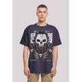 T-Shirt F4NT4STIC "Bone Cyber Punishing Machine CYBERPUNK STYLES" Gr. 5XL, blau (navy) Herren Shirts T-Shirts