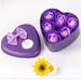 Loopsun Fall Decorations for Home 6Pcs Heart Scented Bath Body Petal Rose Flower Soap Wedding Decoration Gift PP