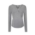 bellybutton Maternity Damen Julia-Stillshirt 1/1 Arm Umstandslangarmshirt, Grau (Middle 8500), 34 (Herstellergröße: XS)