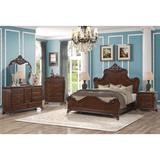 New Classic Furniture Viceroy Cherry 4-Piece Bedroom Set with Nightstand