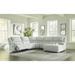 Signature Design by Ashley McClelland Gray 5-Piece Reclining Sectional with Chaise - 152"W x 150"D x 40"H