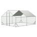 Walk-in Galvanized Metal Large Chicken Coop with Anti-Ultraviolet Cover 13 ft. W x 10 ft. L x 6.56 ft. H